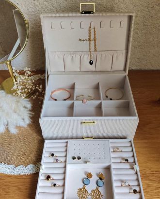 Collier Lou-Ann 9 Denise velours cotele beige tiroir 1