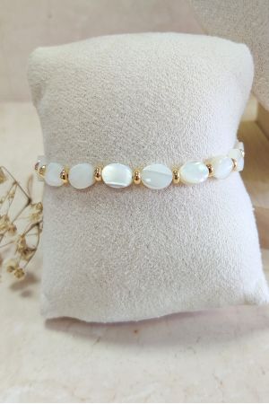 Collier Lou-Ann 7 Bracelet Charlotte Nacré