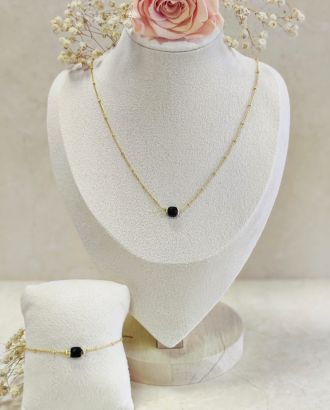 Collier Lou-Ann 1 Duo Collier Lou Ann onyx et bracelet Lou Onyx scaled
