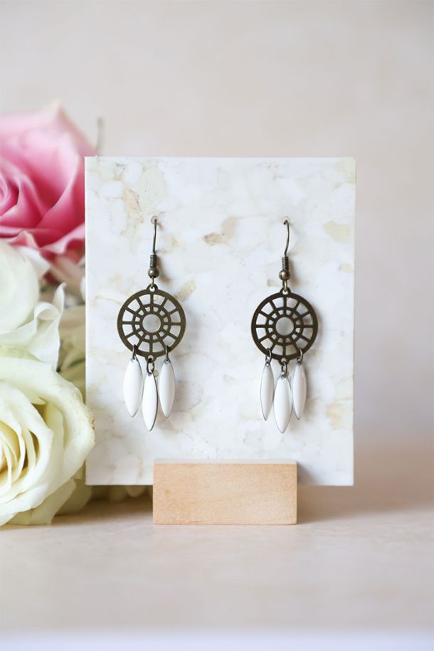 Oriane 7 Enola bronze blanc