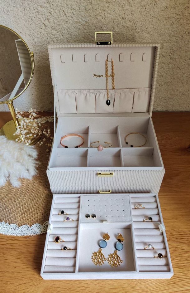 Denise velours cotele beige tiroir 1 3cccf3d5