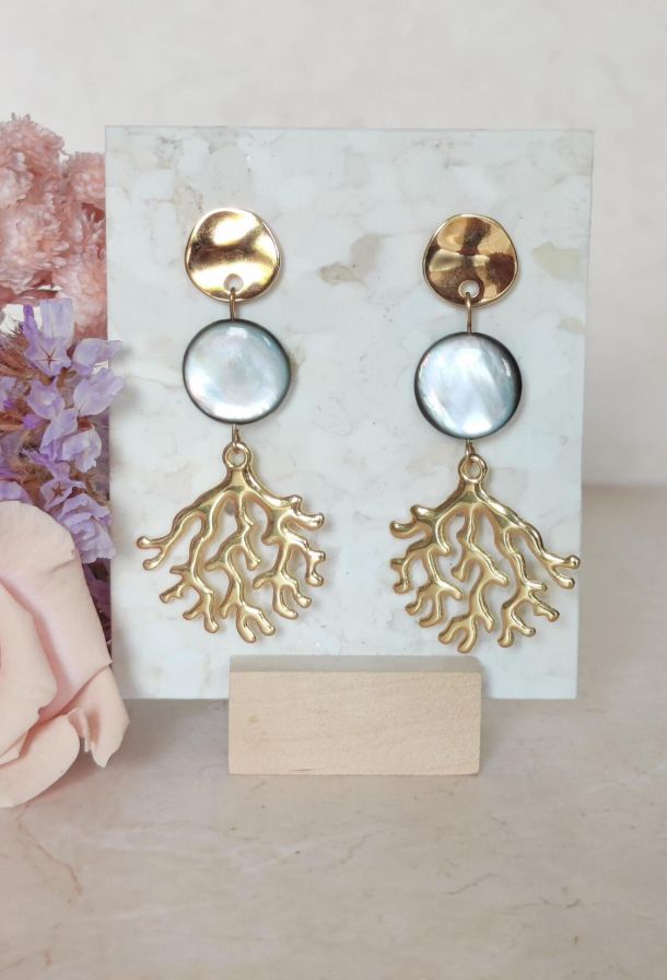 B.O Fantaisie chic Emilie Nacre grise 1 9c712c41