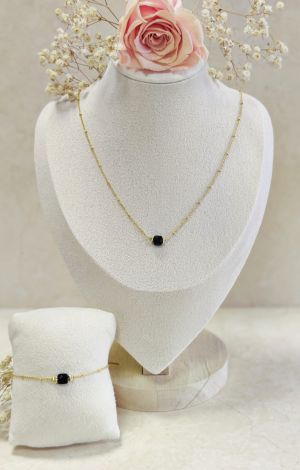 Duo Collier Lou Ann onyx et bracelet Lou Onyx scaled 26abfcf7