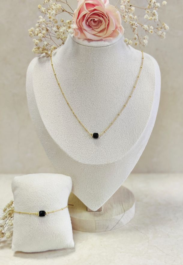 Duo Collier Lou Ann onyx et bracelet Lou Onyx scaled 2f004a53